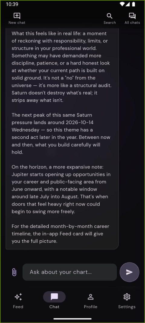 AstroAIgent chat reply about Saturn pressure on your professional world